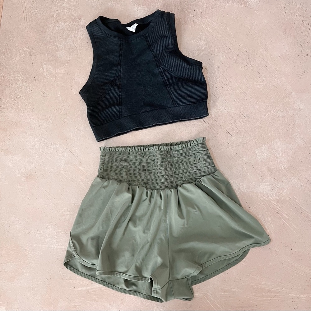 Aerie Black Crop Top